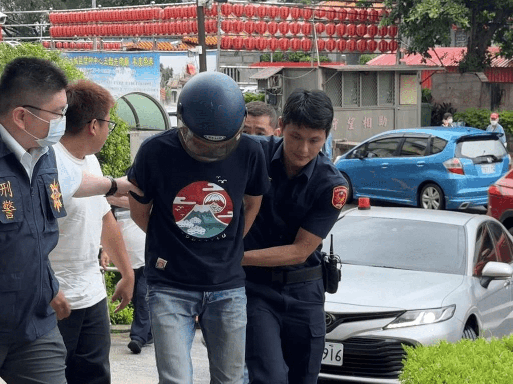 謝男被捕照。 中時 謝男被捕照。 中時