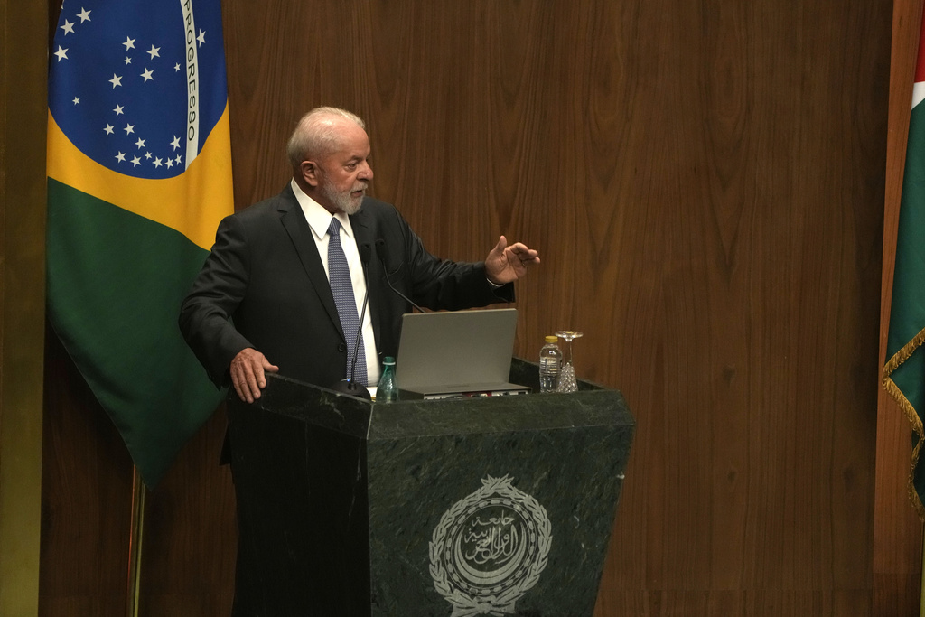 巴西總統盧拉指以色列對加沙人民進行種族滅絕。 美聯社