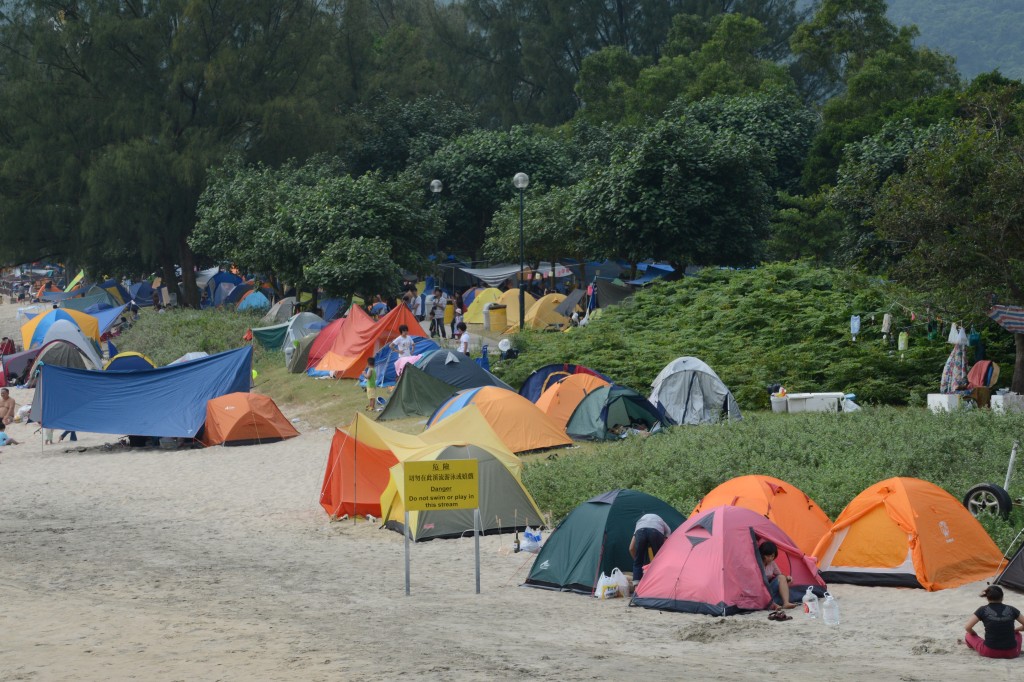 政府轄下露營設施重開。 資料圖片