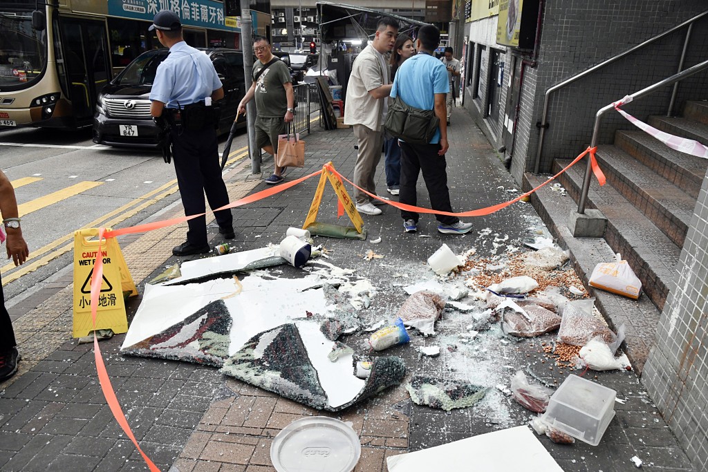 警方封鎖現場。徐裕民攝 警方封鎖現場。徐裕民攝