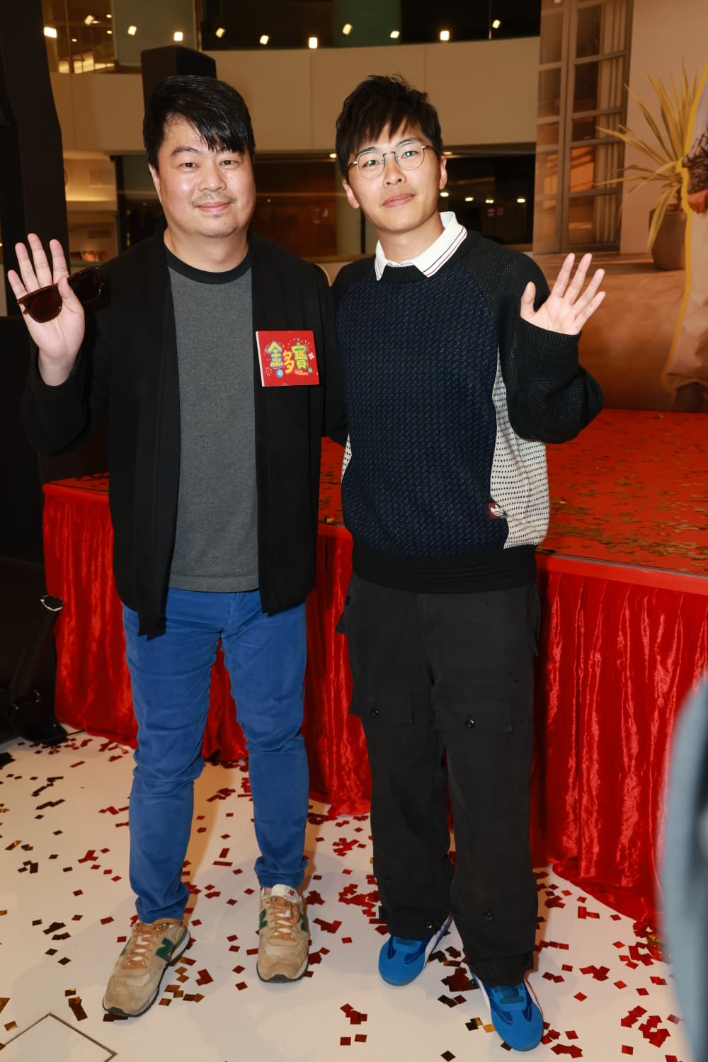 游學修現身賀歲片《金多寶》首映禮撐場。 游學修現身賀歲片《金多寶》首映禮撐場。