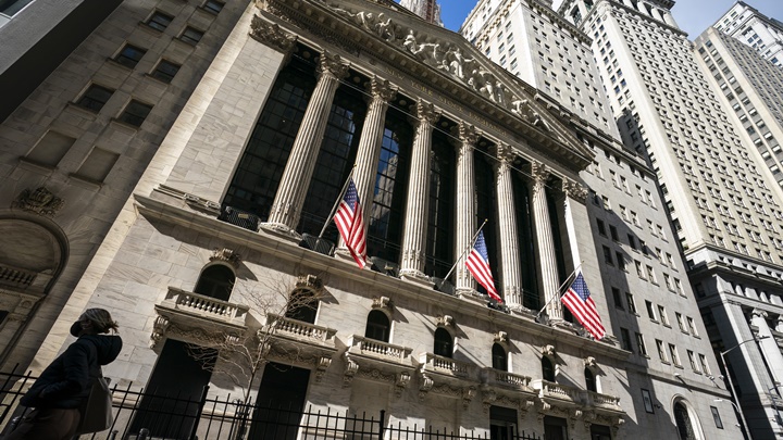 紐約證交所勒令部分俄企暫時停牌。AP圖片