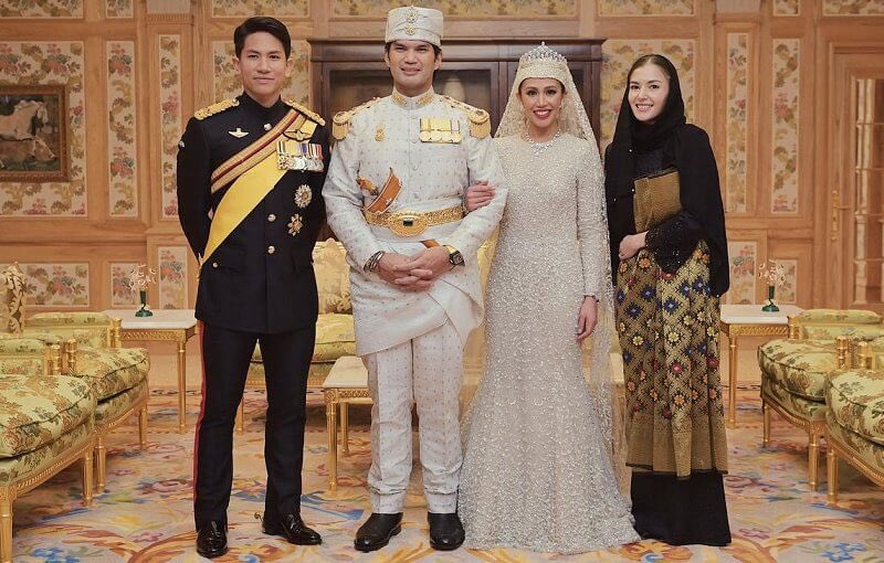 阿莎瑪公主與堂兄弟巴哈爾王子舉了盛大婚禮。TWITTER圖 
