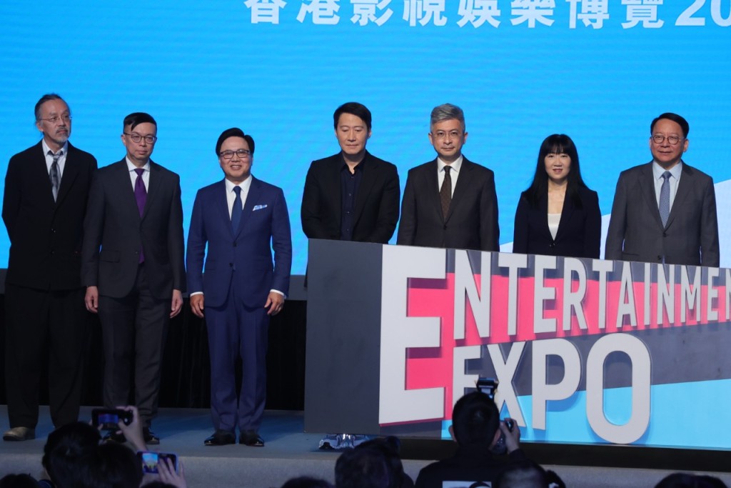 黎明（Leon）以大使身份到會展出席香港影視娛樂博覽2023啟動儀式。