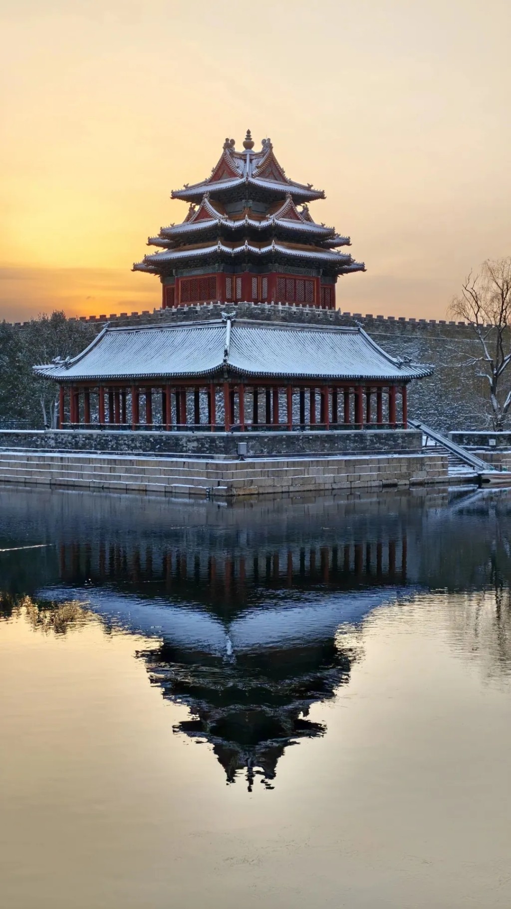 12月13日拍攝的北京故宮角樓。 新華社 12月13日拍攝的北京故宮角樓。 新華社