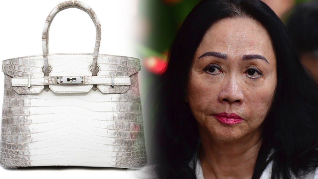 張美蘭的愛馬仕柏金包估價拍賣。 資料圖片