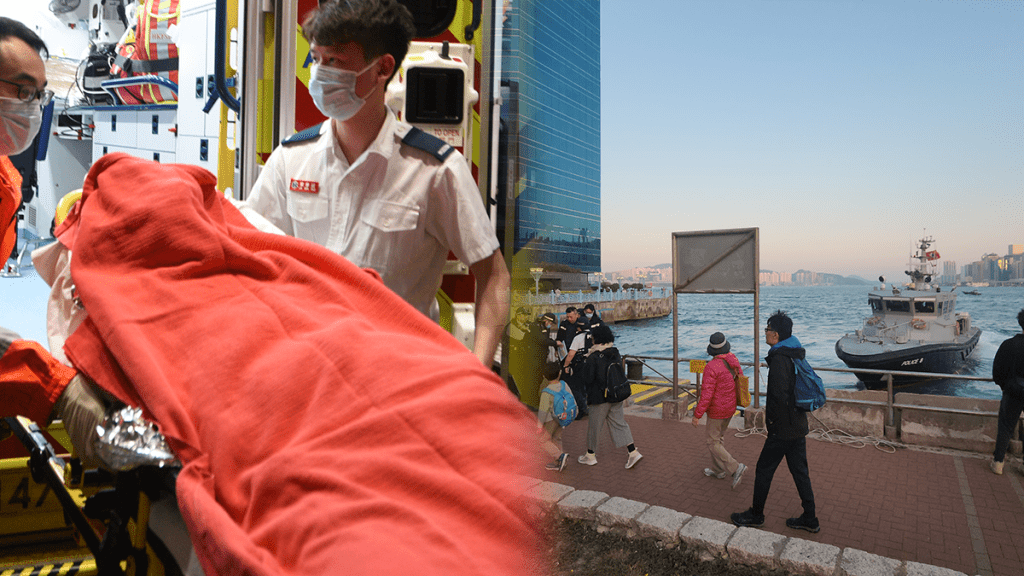 紅磡碼頭男子墮海父慌忙報警　熱心途人拋水泡救回