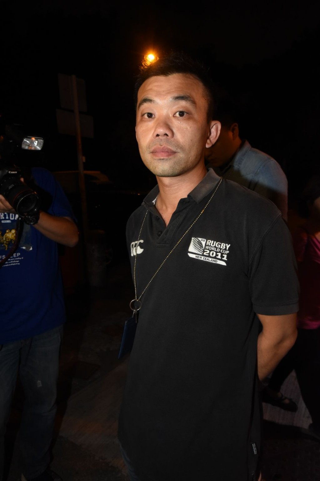 沙田助理指揮官(刑事)處理警司常俊傑 講述男子跳樓。徐裕民攝