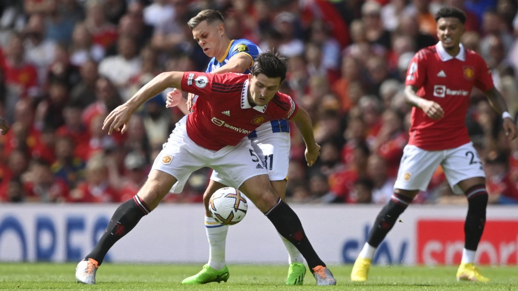 馬古尼(左)單對單防守較差。Reuters