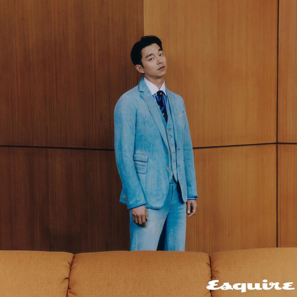 孔劉着西裝係100分。（來源：Esquire Korea）