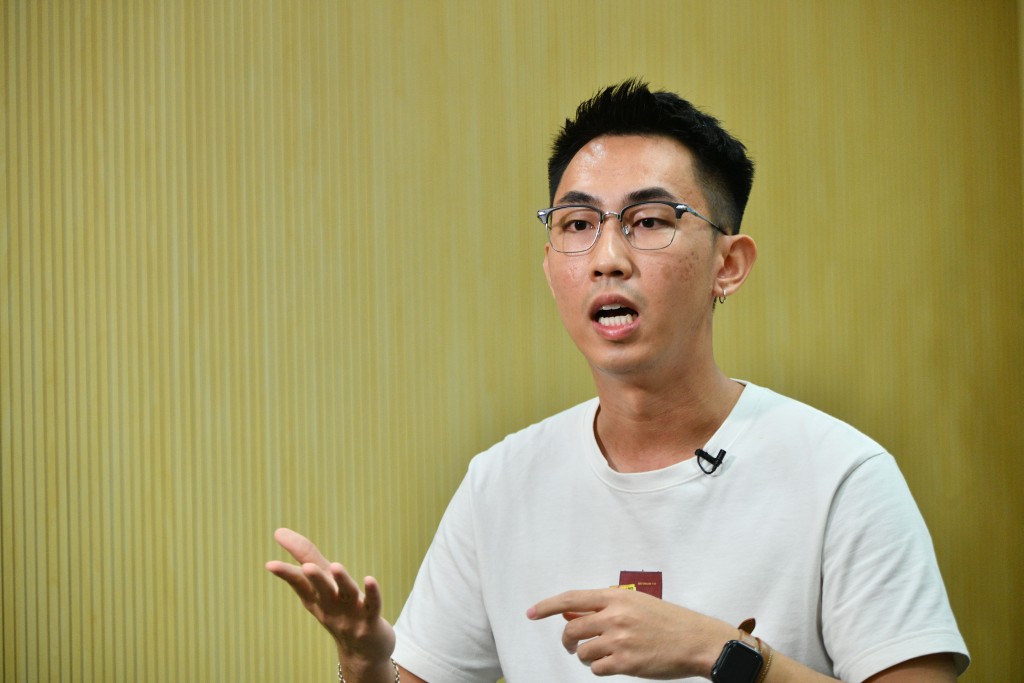 就读广州暨南大学新闻传播系研究生的林东源。卢江球摄