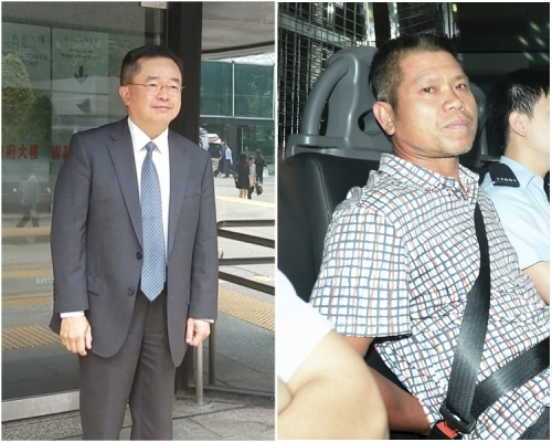 右為被告余祖林(資料圖片);左為陳嘉信法官。陳詠詩攝