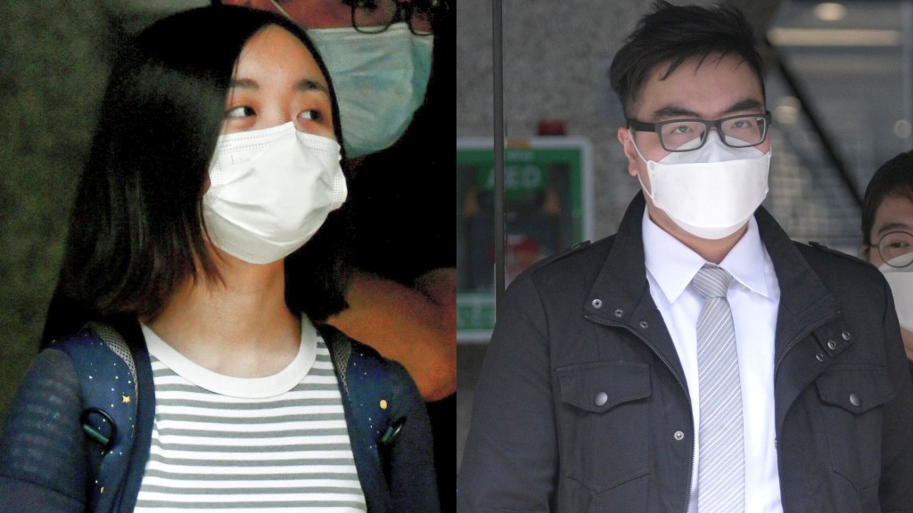 被告陳朗婷(左)及黃健進(右)。資料圖片