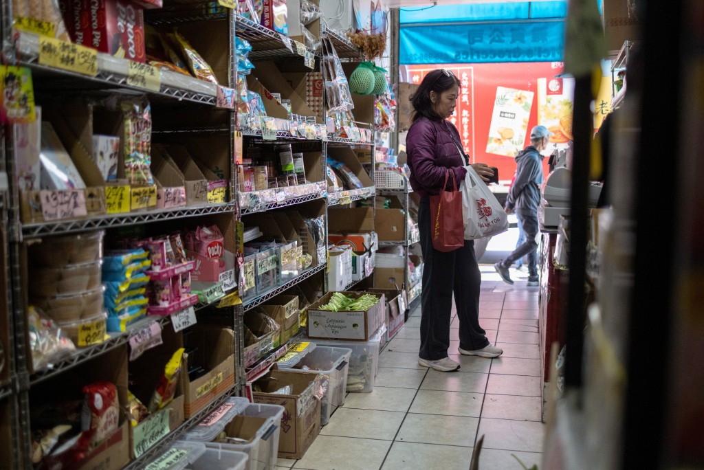 位於三藩市唐人街的商店。路透社