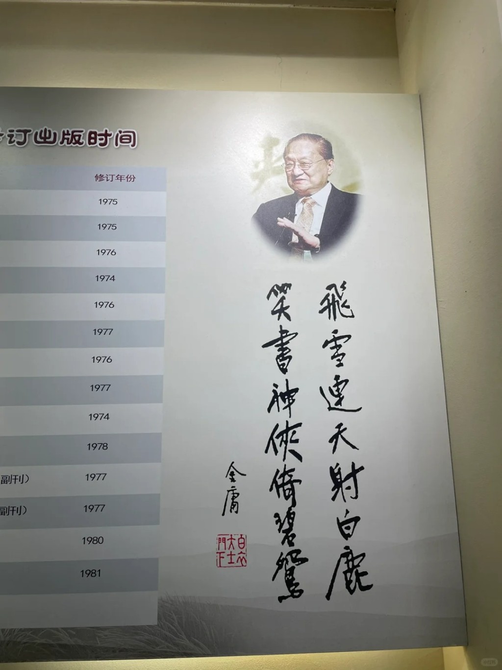 华人武侠文学巨匠金庸诞辰百周年，浙江将有连串纪念活动。