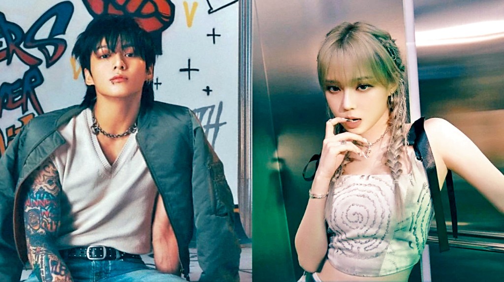 Jungkook（左）和Winter（右）因傳緋聞，遭雙方粉絲炮轟。