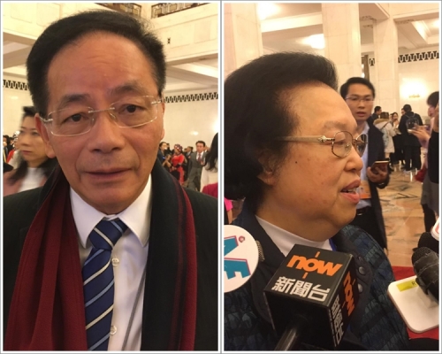 葉國謙(左);譚惠珠(右)。