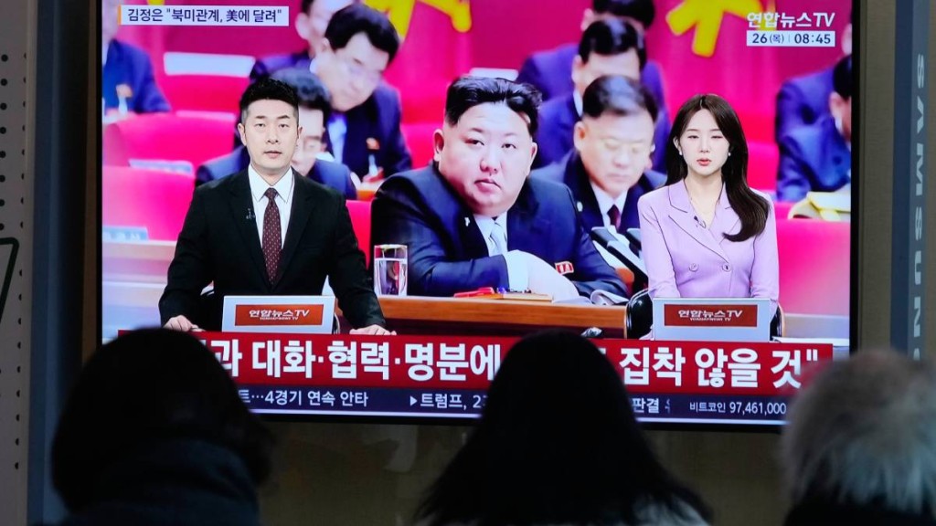 金正恩稱若北韓安全受到威脅，可能會「徹底毀滅」南韓。(美聯社)