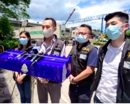 警方講述行動詳情。梁國峰攝