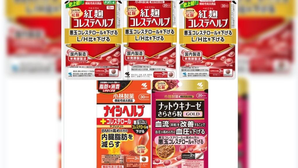 小林製藥紅麴保健品疑致腎病 衞生署:非本港註冊藥品或中成藥