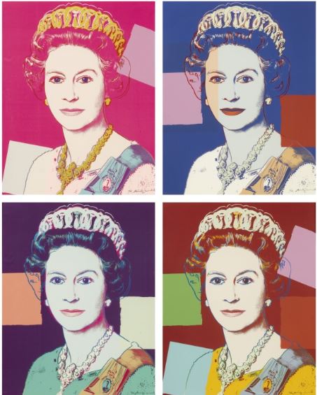Andy Wharol的《Queen Elizabeth II》。