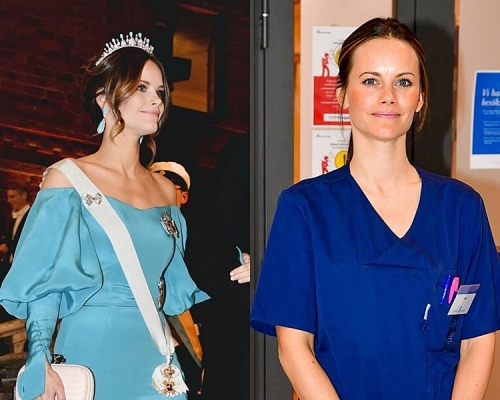 瑞典索菲亞王妃結束醫護培訓，將以志願者身份到醫院協助抗疫。(網圖)