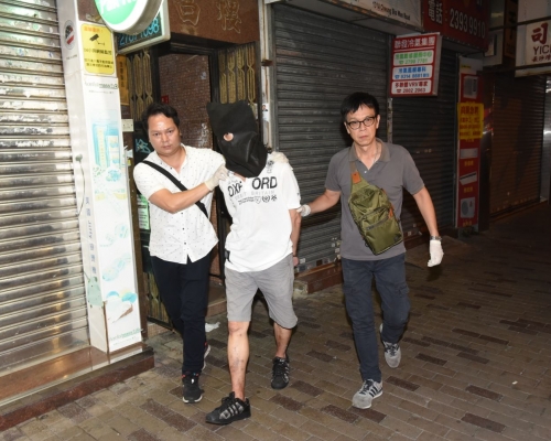 警方拘捕一名無業漢。徐裕民攝