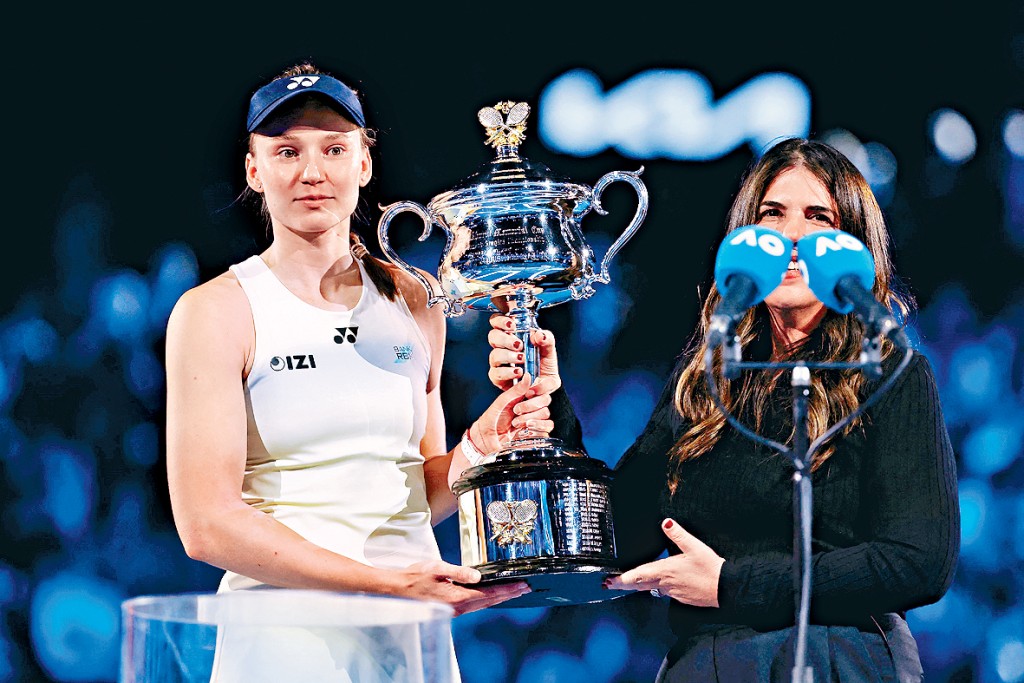 莉芭堅娜贏得澳網女單冠軍。