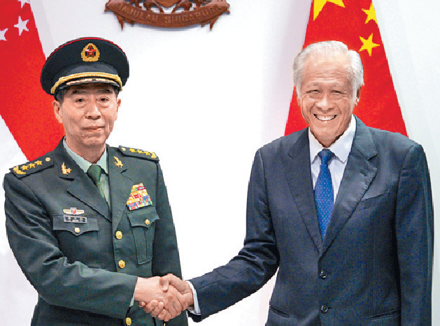 ■李尚福（左）和黃永宏（右）。