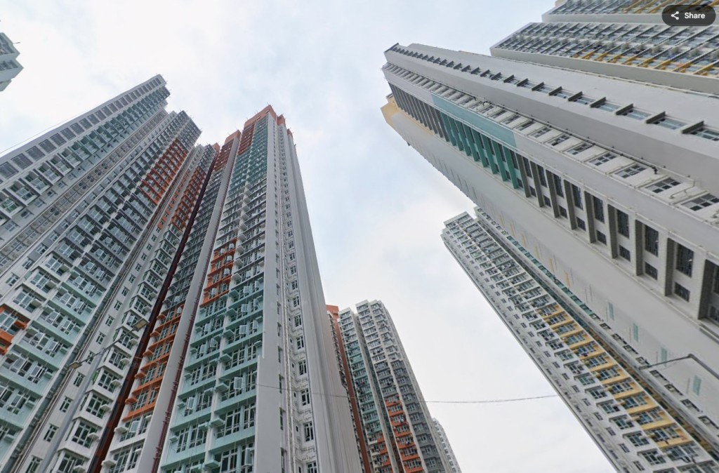 白田邨重建項目。Google地圖截圖