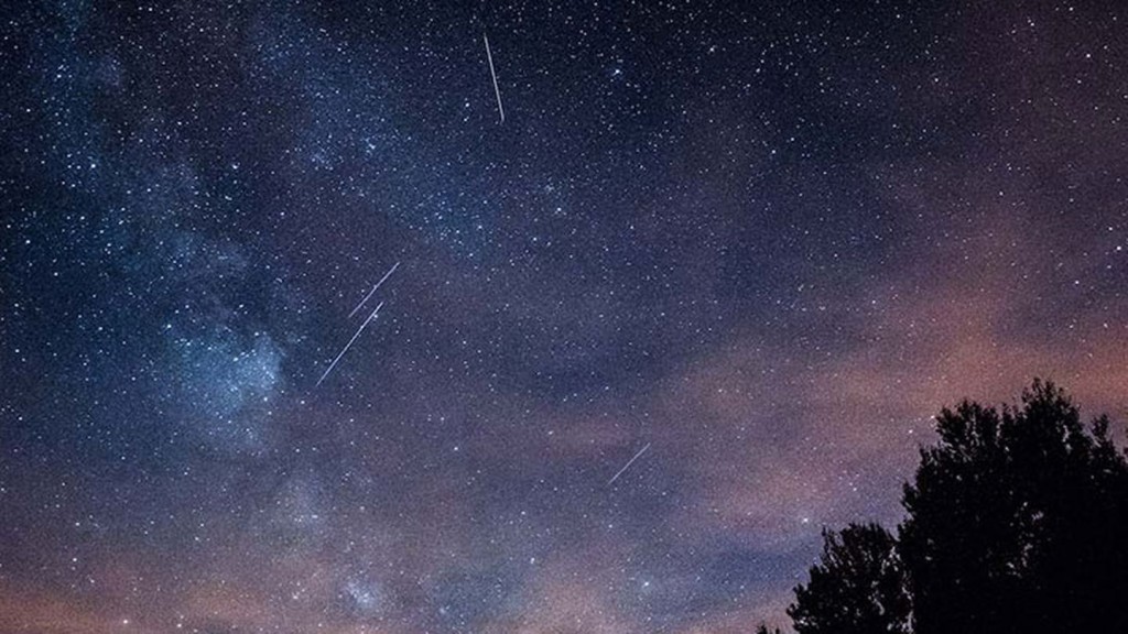 英仙座流星雨高峰期預計於8月13日出現。網圖