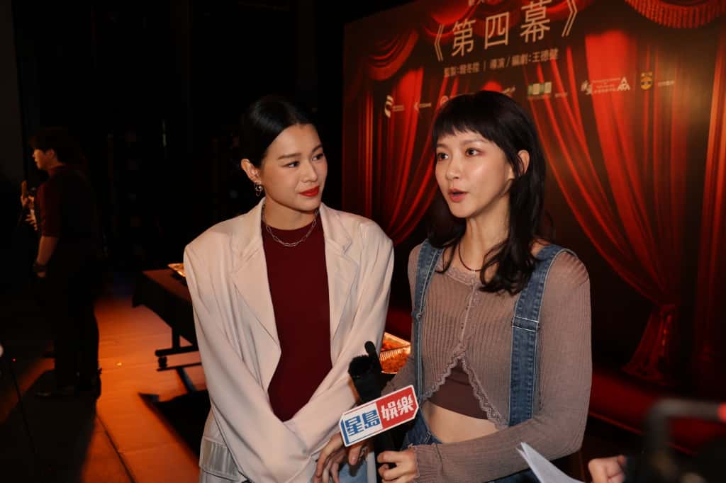 胡杏兒、袁澧林一同受訪。 胡杏兒、袁澧林一同受訪。