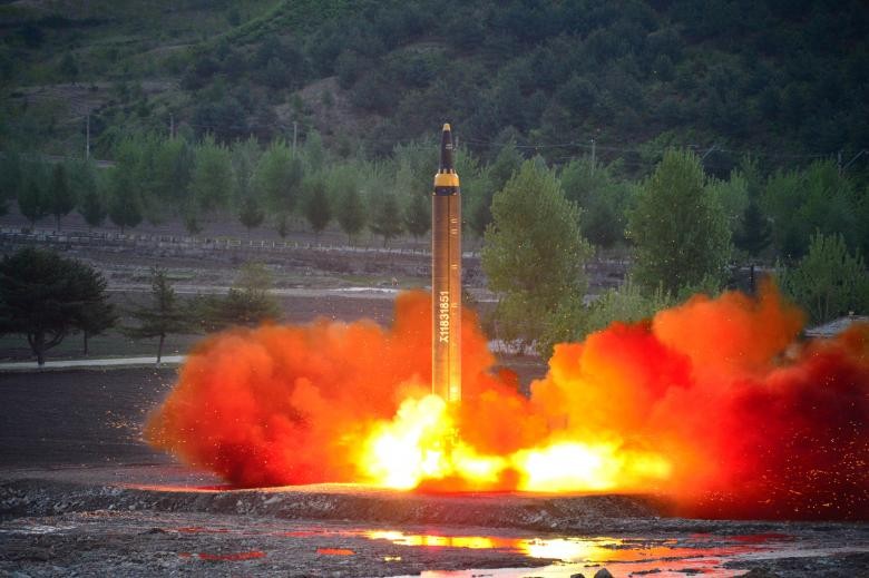 北韩再试射弹道导弹。路透社资料图片