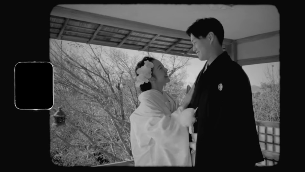 板野亦上載與老公高橋奎二的婚禮片段。