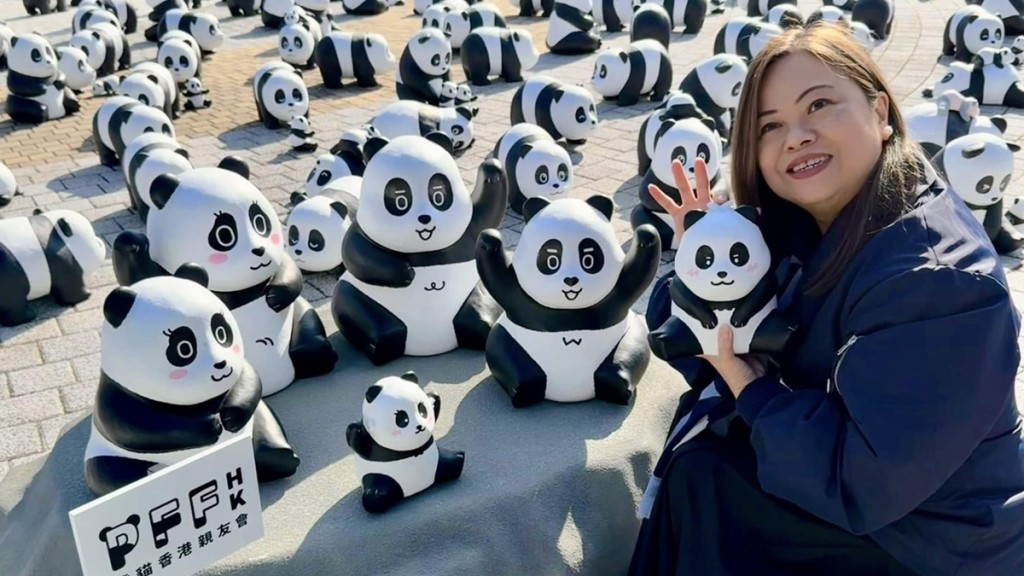 PANDA GO︱700隻熊貓雕塑明起昂坪快閃 相伴遊客坐纜車 羅淑佩率先到場打卡