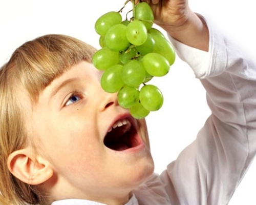 小朋友食提子要小心。網圖