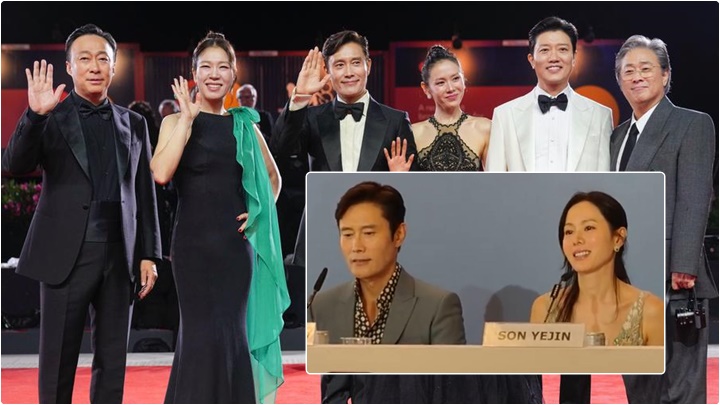 朴贊郁電影《選擇有罪》威尼斯舉行首映 孫藝珍黑喱士晚裝首登紅毯 李秉憲讚作品具商業潛力