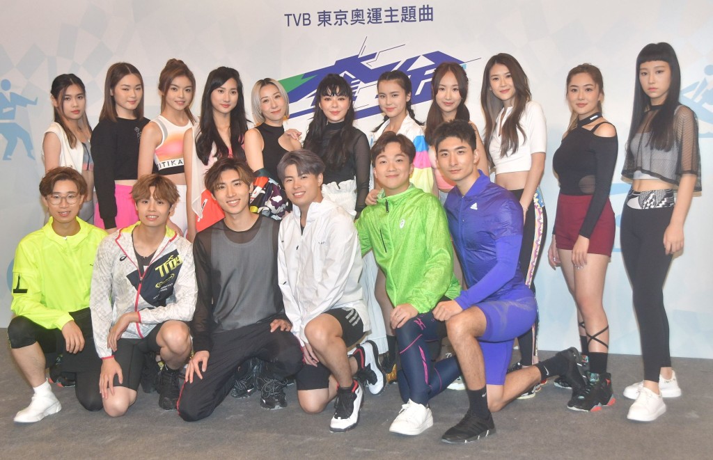 拍攝奧運主題曲MV時，Gigi只靠邊站。