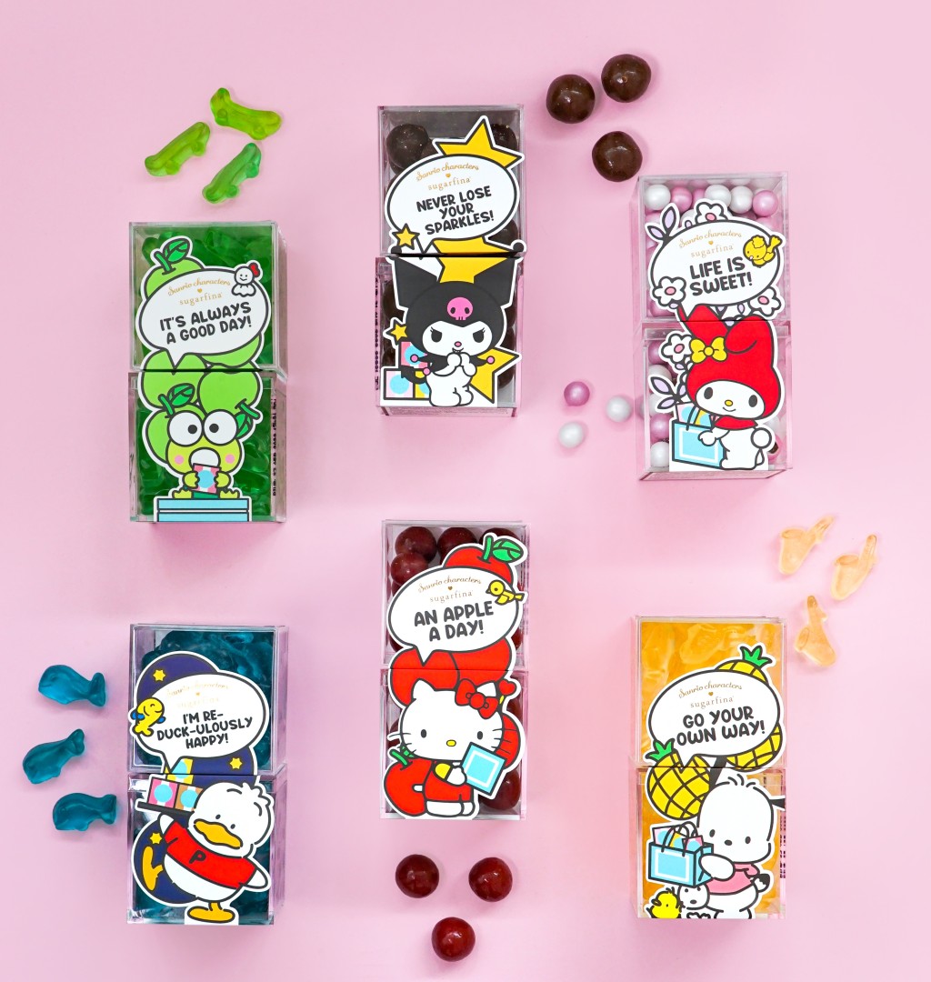 每款糖果小盒（$88）均印上可愛角色造型，並附上「信紙」，讓你給親友寫上祝福語。