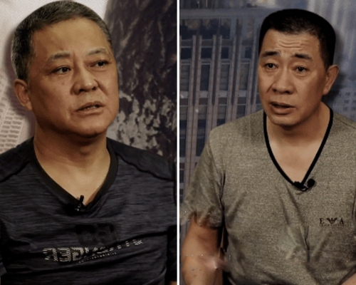 哈爾濱李偉(左)和李桐(右)兩兄弟被查扣現金近10億,擁百輛豪車、房產69套、藏清代蟒袍。