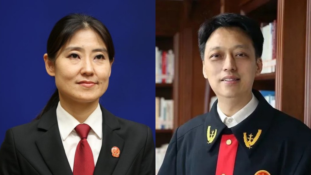 高曉力(左)及孫祥壯（右)當選聯合國上訴法庭及爭議法庭法官。網圖