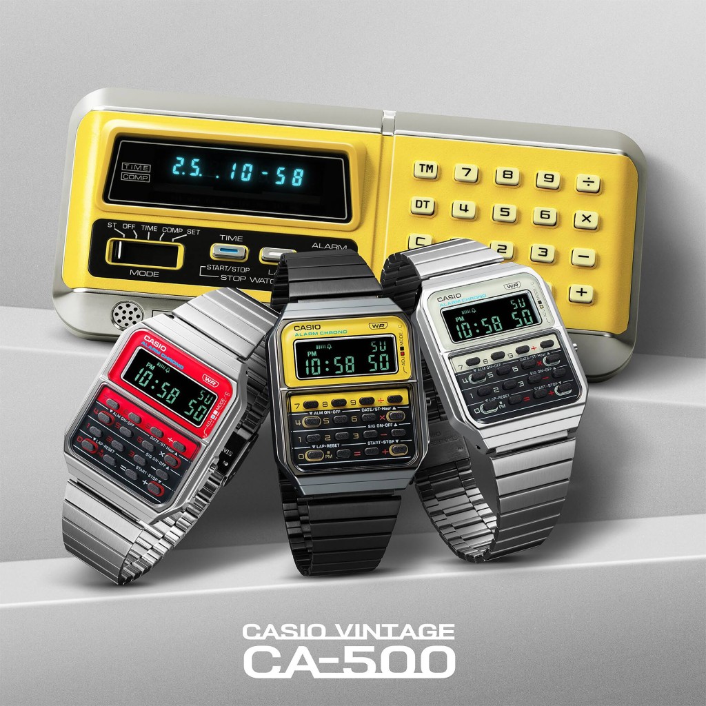 CASIO将电子计算技术融入腕表之中，推出计算机表款。