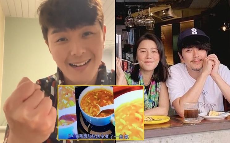 蕭正楠隔離前都擔心個老婆會冇啖好食，整定愛心餐放入雪櫃。