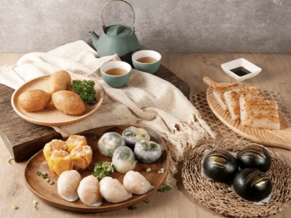 茶皇殿與茶皇漁港推出「全手工即叫即蒸十大點心盛」優惠。 茶皇殿與茶皇漁港推出「全手工即叫即蒸十大點心盛」優惠。
