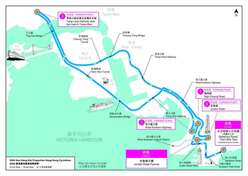 「32 公里组」路线 (非竞赛项目)。旅发局图片