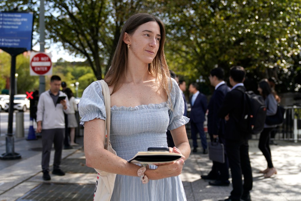 Politico白宮記者哈斯萊特的記者證被吊銷。美聯社 Politico白宮記者哈斯萊特的記者證被吊銷。美聯社