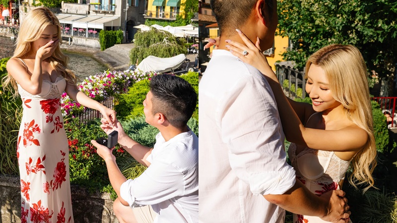 譚嘉儀38歲生日宣布訂婚  男友單膝下跪送巨鑽戒指  神秘未婚夫首曝光傳財力雄厚
