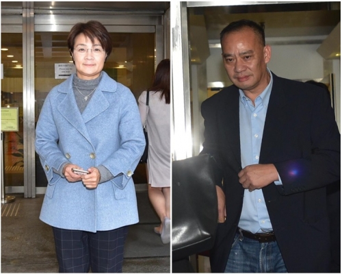 方國珊(左)及原告人關雄盛(右)。