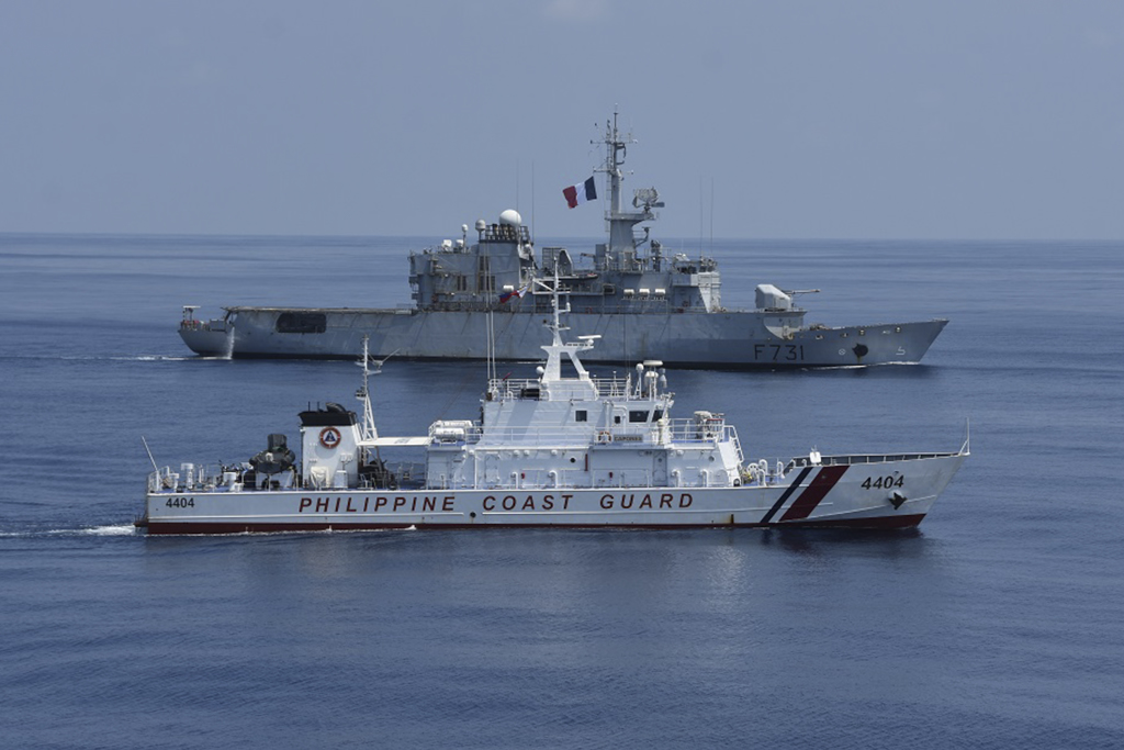 法國「牧月號」護衛艦較早前訪問菲律賓。