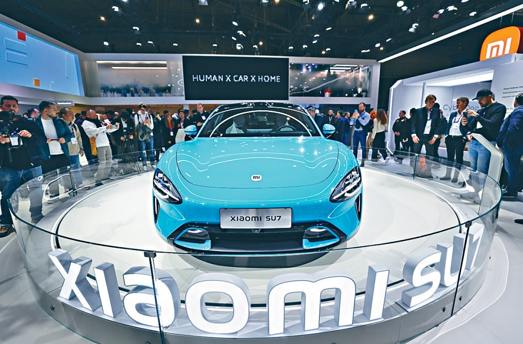 小米汽車首款車型SU7將於3月28日發布。